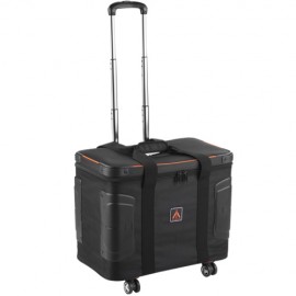 Valise 3 panneaux leds avec roulettes E-Image