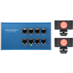 ETH-TALLY-LINK-V2-X2 - Kit 1x Tally Box + 2x Lumières Tally SKAARHOJ