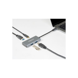 Hub externe USB 3.2 Gen 2 USB-C avec 3x USB-A et 1x USB-C Delock