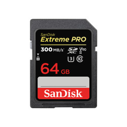 SD Extreme Pro 64Go UHS-II 300Mo/s V90 SanDisk
