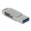 Clé USB 3.2 Gen 1 USB-C + Type-A 16 GB - Boitier métallique Delock