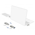 Clé USB 3.2 Gen 1 USB-C + Type-A 32 GB - Boitier métallique Delock