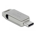 Clé USB 3.2 Gen 1 USB-C + Type-A 64 GB - Boitier métallique Delock