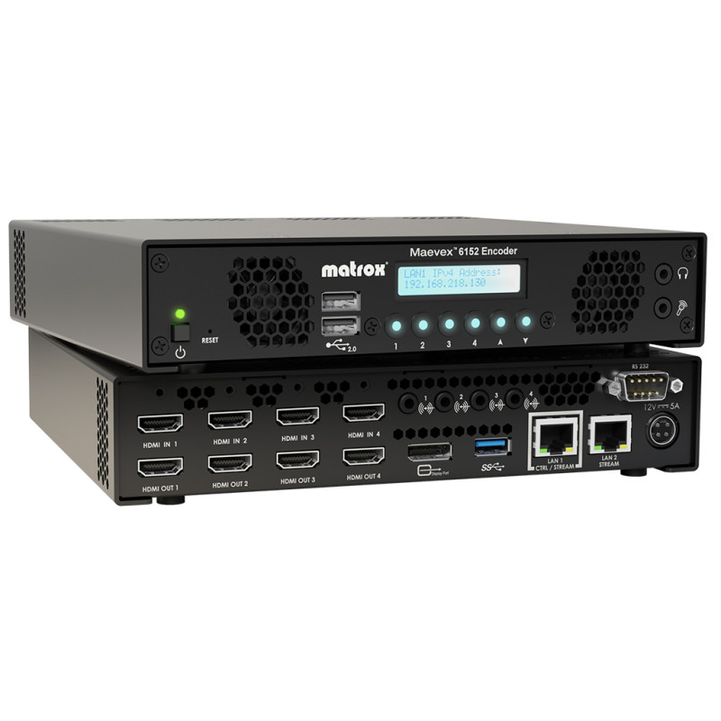 Maevex 6152 Quad 4Kp60 Encoder Matrox Maevex 6152 Quad 4Kp60 Encoder Matrox