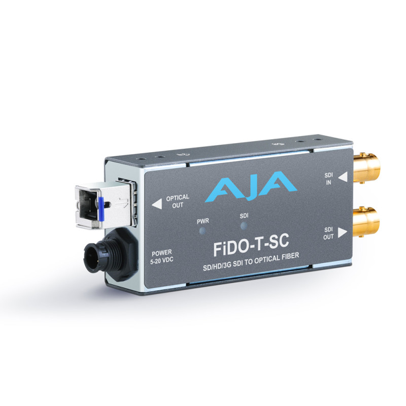FiDO-T-SC 1-Channel 3G-SDI to Single-Mode SC Fiber Transmitter AJA FiDO-T-SC 1-Channel 3G-SDI to Single-Mode SC Fiber Transmitter AJA