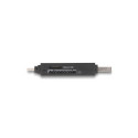 Lecteur de carte SuperSpeed USB 5 Gbps USB Type-C / Type-A pour cartes de mémoire SD et Micro SD Delock