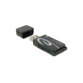Lecteur de carte Mini USB 2.0 avec prise SD et Micro SD Delock