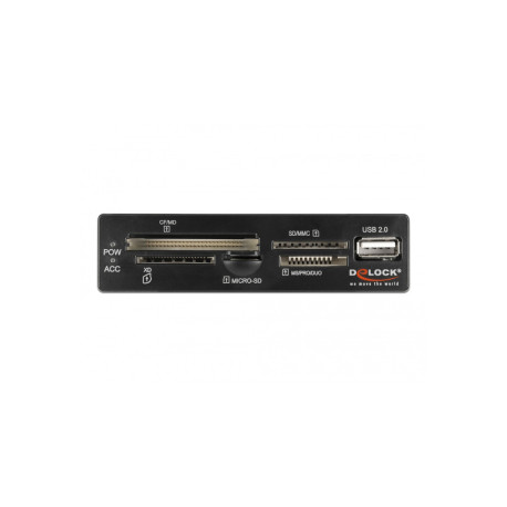 Lecteur de cartes 3.5" USB 2.0 à 5 fentes + 1 x USB 2.0 Type-A femelle Delock