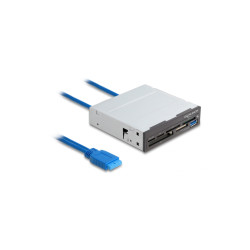 Lecteur de carte 3.5" SuperSpeed USB 6 prises + 1 x USB Type-A femelle Delock