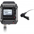 F1-LP Enregistreur de terrain 2 pistes + microphone Lavalier - noir Zoom