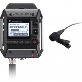F1-LP Enregistreur de terrain 2 pistes + microphone Lavalier - noir Zoom