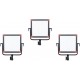 Kit 3x PL-E60D3 - Panneau LED portable bicolore PL-E60D
