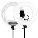 Round Vlogger 18-inch LED Set PRO with Bag - Blanc Caruba