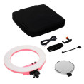 Round Vlogger 18-inch LED Set PRO with Bag - Pink Caruba
