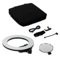 Round Vlogger 18-inch LED Set Economy with Bag - Black Caruba