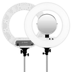 Round Vlogger 18-inch LED Set Economy with Bag - White Caruba
