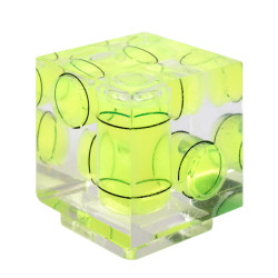 Niveau à bulle 3 dimensions fixation porte griffe Caruba