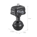 3600 Drop-in HawkLock Mini Quick Release 1/4?-20 Balhoofd SmallRig