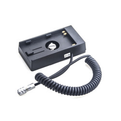 Câble d'alimentation Caruba BMPCC 4K avec adaptateur de batterie U60 (câble à ressort) Caruba