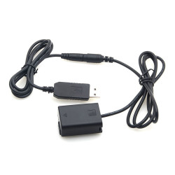 Sony NP-FW50 Full Decoding Dummy Battery + 5V 2A single USB cable Caruba