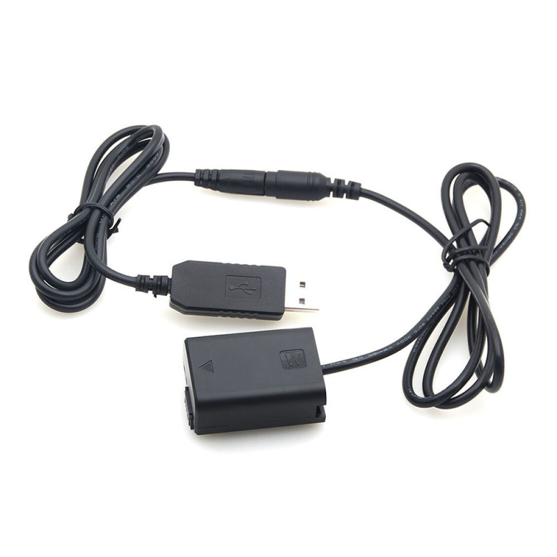 Sony NP-FW50 Full Decoding Dummy Battery + 5V 2A single USB cable Caruba Sony NP-FW50 Full Decoding Dummy Battery + 5V 2A single USB cable Caruba