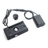 Sony NP-FZ100 Full Decoding Dummy Battery + F970 Battery Gusset (straight cable)