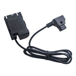 Canon LP-E6 Full Decoding Dummy Battery + D-TAP B Type Port (straight cable) Caruba