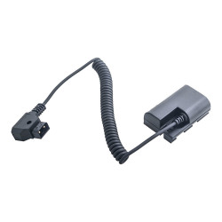 Canon LP-E6 Full Decoding Dummy Battery + D-TAP B Type Port (spring cable) Caruba