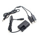 Canon LP-E6 Full Decoding Dummy Battery + 5V 2A Dual USB Cable