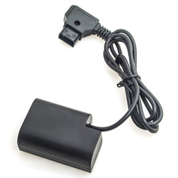 Panasonic DMW-DCC12 Full Decoding Dummy Battery + D-TAP B Type Port (straight cable) Caruba