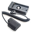 Panasonic DMW-DCC12 Full Decoding Dummy Battery + F970 Battery Sleeve (spring cable) Caruba