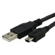 USB 2.0 | A mâle - Mini mâle 5 broches | 2 mètres