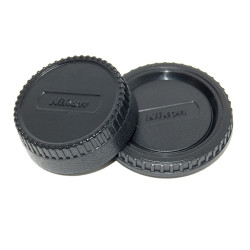 Capuchon de boîtier et d'objectif Caruba Rear pour Nikon Caruba