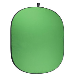 Fond Pliable Coton Vert/Bleu chromakey 150x200cm Caruba