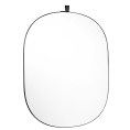 Toile de Fond Pliable Coton Noir/Blanc 150x200cm Caruba