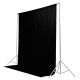 Fond Tissu Noir 2x3m