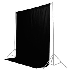 Fond Tissu Noir 2x3m Caruba