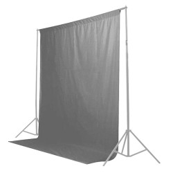 Fond Tissu Gris 2x3m Caruba