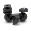 Dual Ball Head Bracket (coldshoe + 1/4 ''F to 1/4 ''M) Caruba