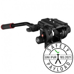 504X Rotule Video Fluide Base Plate Charge max 12kg Manfrotto