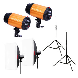 Mini Pioneer 250 Watt Softbox Duo Kit Godox