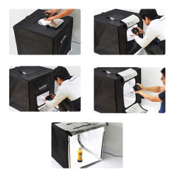 Portable Double Light LED Ministudio L60x60x60cm Godox