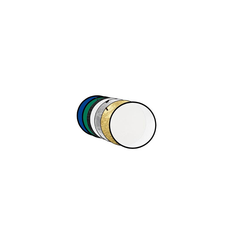 7-en-1 Reflecteur Or, Argent, Noir, Blanc, Transparent, Bleu, Vert - 60cm Godox 7-en-1 Reflecteur Or, Argent, Noir, Blanc, Transparent, Bleu, Vert - 60cm Godox