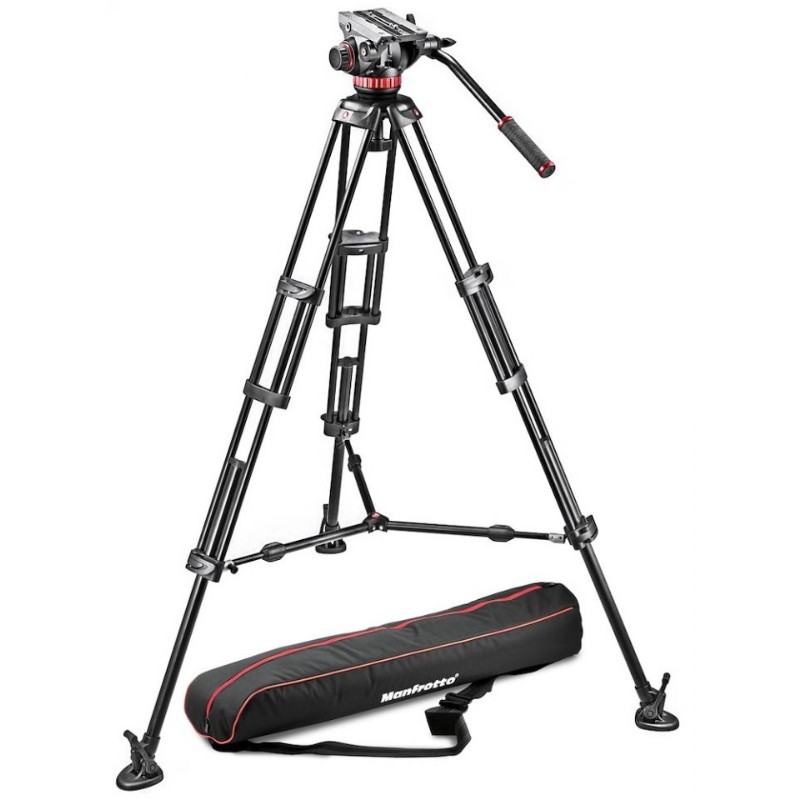 MVH502A,546BK-1 Kit Trépied + Rotule vidéo fluide + plateau rapide en alu Manfrotto MVH502A,546BK-1 Kit Trépied + Rotule vidéo fluide + plateau rapide en alu Manfrotto