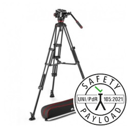 MVK504XTWINMA Rotule Video Fluide Trepied double extension Manfrotto