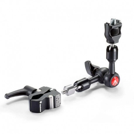 244MICROKIT Bras magique à friction variable + attache interchangeable Manfrotto