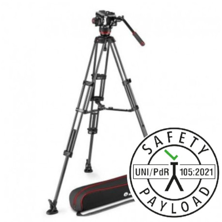 MVK504XTWINMC Rotule Video Fluide Trepied double extension Carbone Manfrotto
