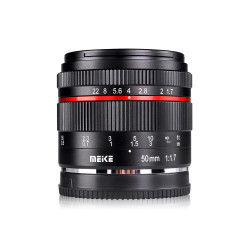 50 mm F1.7 monture E Meike