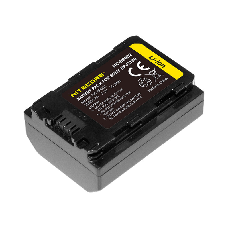 NC-BP002 batterie type Sony NP-FZ100 2500mAh Nitecore NC-BP002 batterie type Sony NP-FZ100 2500mAh Nitecore