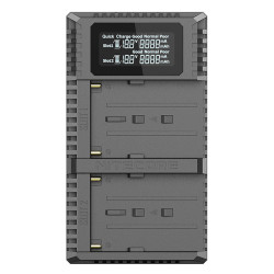 USN3-Pro Chargeur Double batteries type Sony NP-NP-F Nitecore